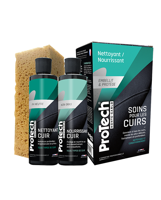KIT CURĂȚARE PIELE NATURALĂ / ProTech® Monte-Carlo 2 x 250 ML